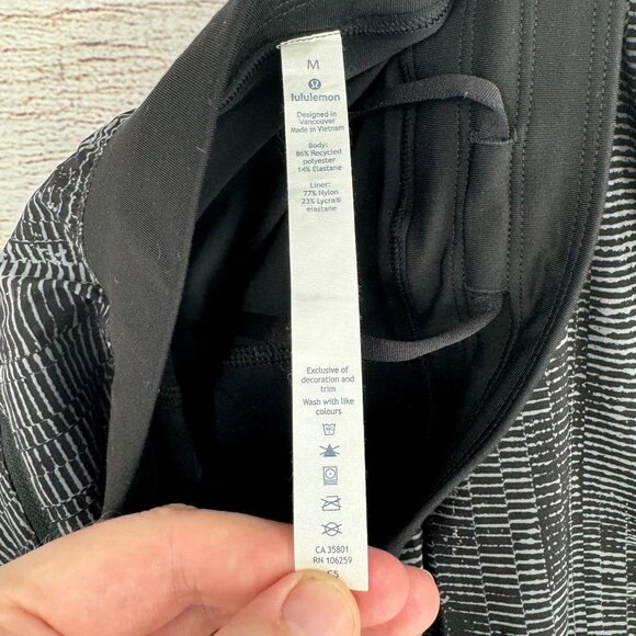 Lululemon T.H.E. 10" Lined Short Men's Size M Matchstick Black/Gray - Picture 7 of 10